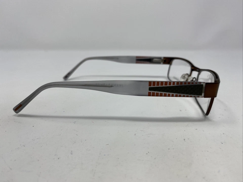 Marco de gafas de borde completo de metal marrón Jhane Barnes MESH BR 55-18-140 /J62 Foto 4 de 4