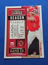 2020 Albert Pujols Panini Contenders Season Ticket #95