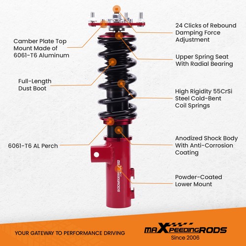 KIT SUSPENSION COMBINE FILETE for Hyundai Veloster 2012-2015 1.6L Adj. Damper - Imagen 2 de 12
