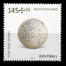 Spielb&auml;lle. Golfball. 1W. BRD 2016