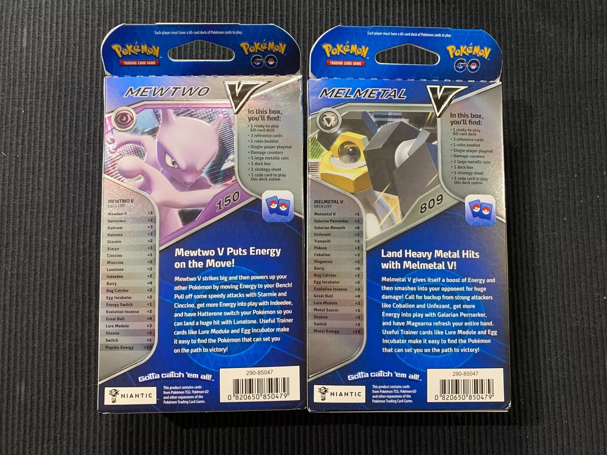 Pokemon TCG GO Mewtwo vs Melmetal V Battle Deck Sealed Trading Card Game  0820650850493 on eBid United States