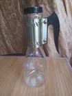 Vintage 1950's Pyrex Atomic Starburst Glass Coffee Tea Beverage Carafe  Gold...