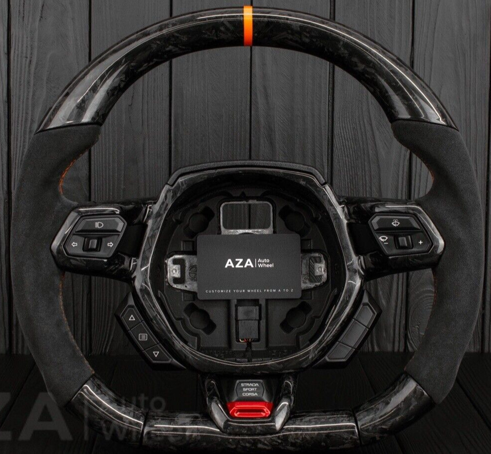 Lamborghini Huracan Custom Forged Carbon Fiber Steering Wheel Performance