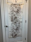 Vintage Mid Century Modern WEST GERMAN 70s Retro Fabric Flower Floral Sheer MCM — photo 4