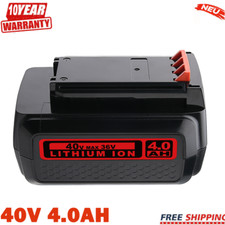 40V 4.0Ah LBX2040 for Black and Decker 40 Volt Lithium Battery LBXR36 LBX1540 US