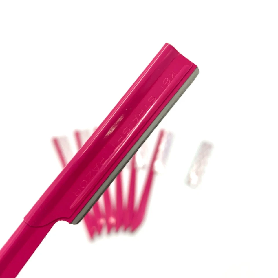 Maquinilla de afeitar Kai Japón borde recto ceja Derma 7 piezas hecha en Japón Foto 2 de 4