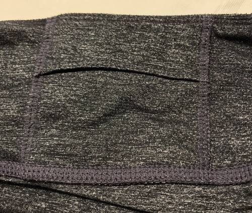 Athleta Damen XS Running Sport Capri Hose Schwarz Dunkelgrau Cropped Pocket - Bild 5 von 5