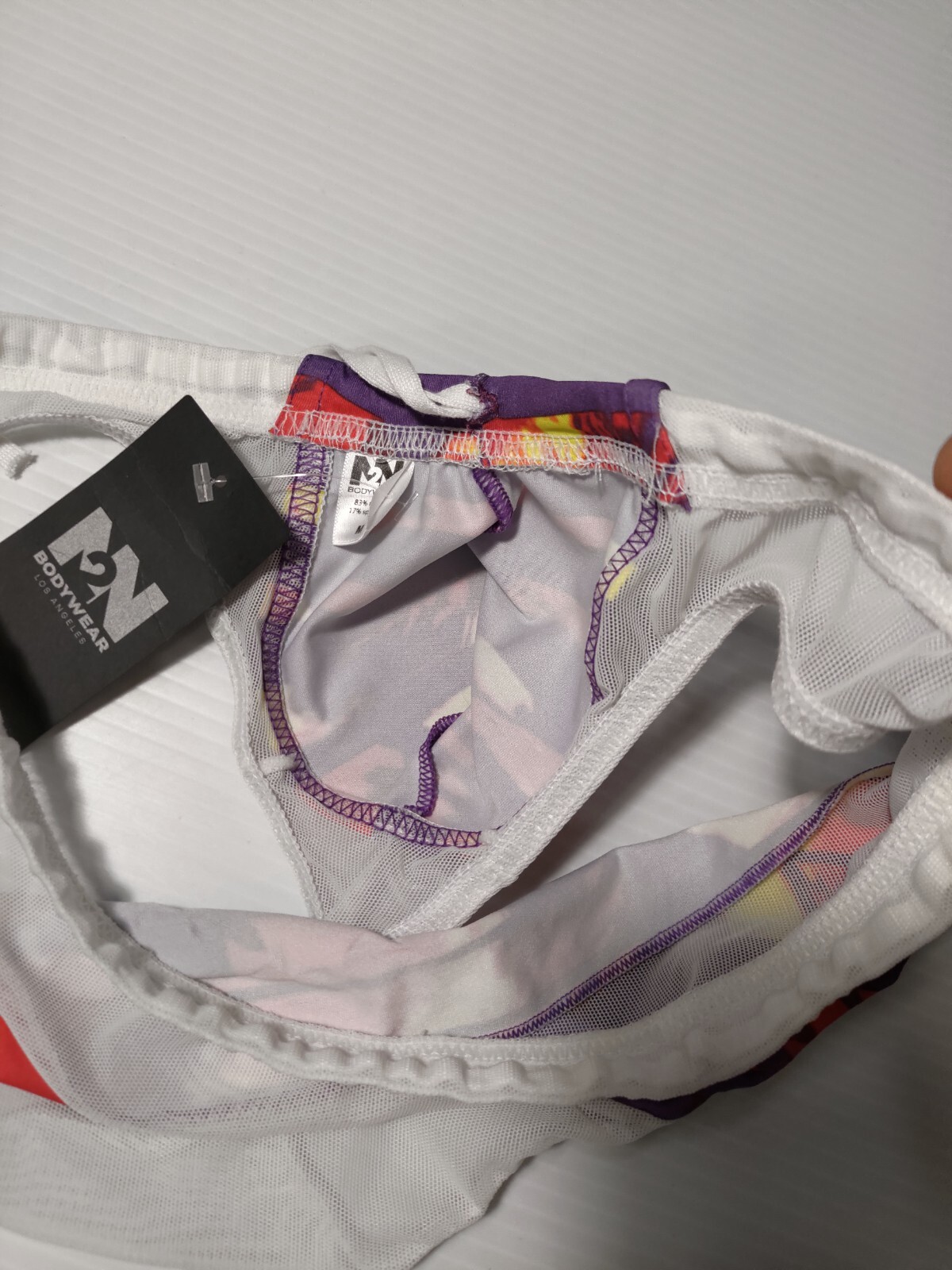 N2N BODYWEAR NITRO X SWIM BRIEFS. MIAMI TROPIC. MED. NWT. RARE 🌈 GAY SWIMWEAR