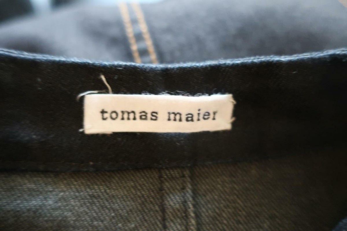 NWT WOMENS TOMAS MAIER NAVY DARK WASH SLEEVELESS DENIM PENCIL DRESS 0 * |  eBay