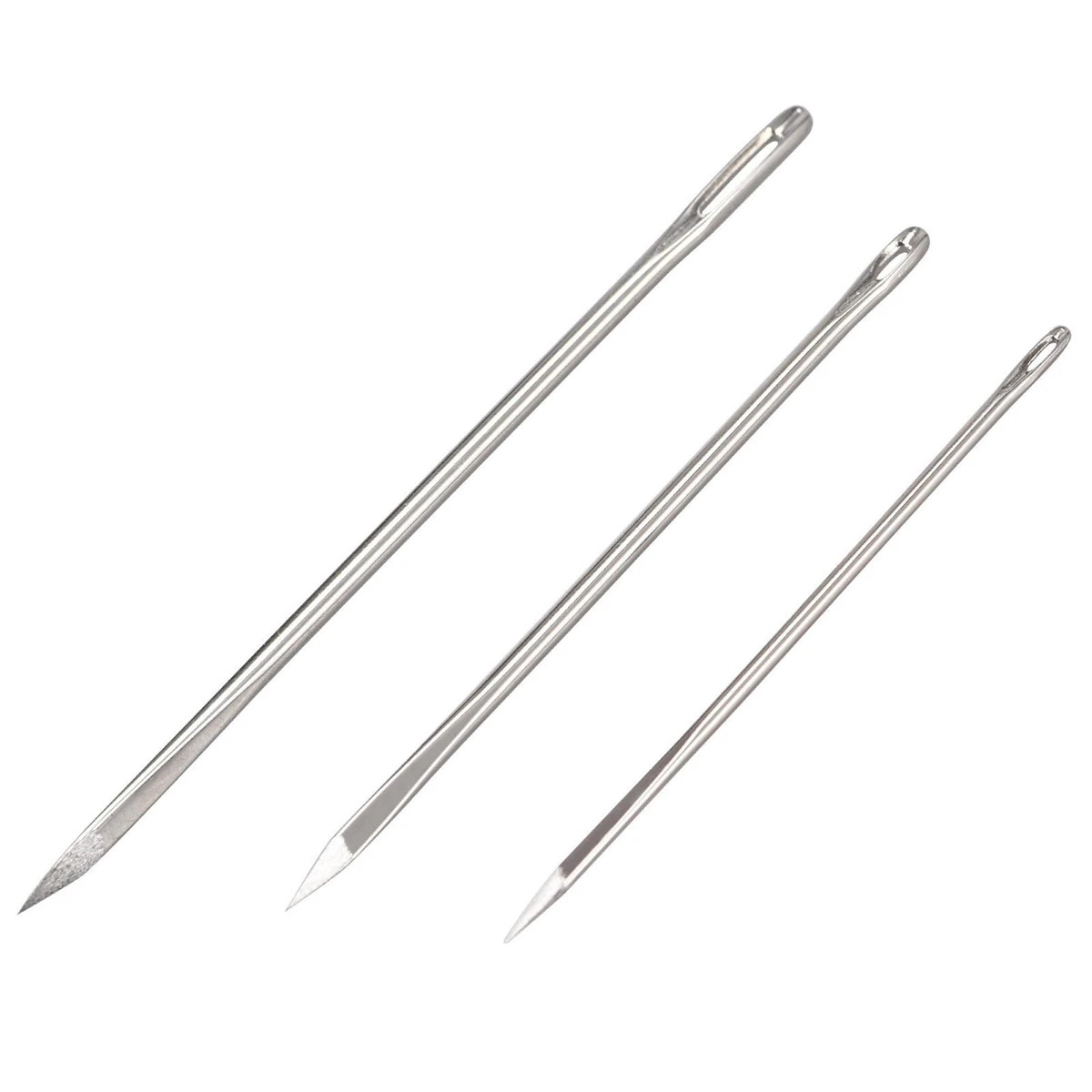 3pcs Leather Sewing Needles Triangle Tip Needles