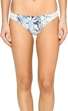 ROXY Women's Sea Lovers Surfer Crochet Bikini Bottom sz M  Marshmallow