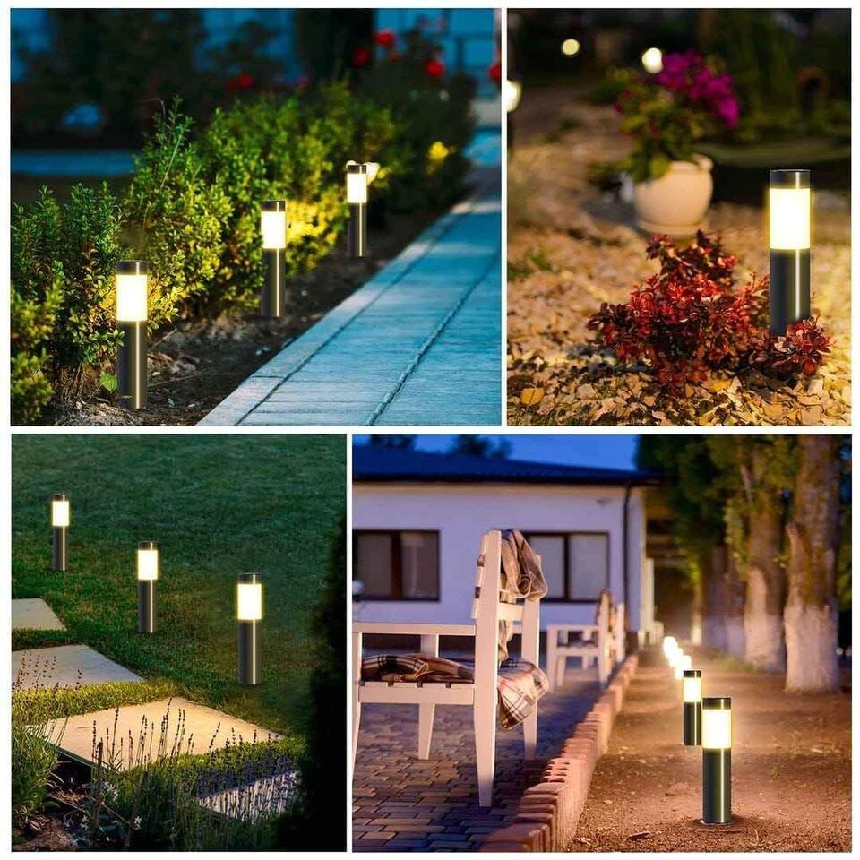 Set 4 Luci Solari LED Eleganti: Efficienza Outdoor Impermeabile IP65 - 2