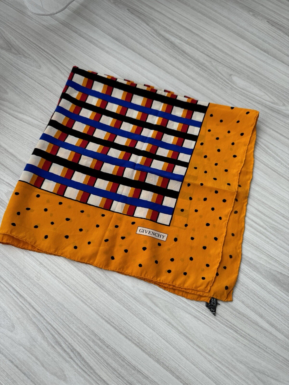 Givenchy Silk Scarf Geometric Pattern - image 6