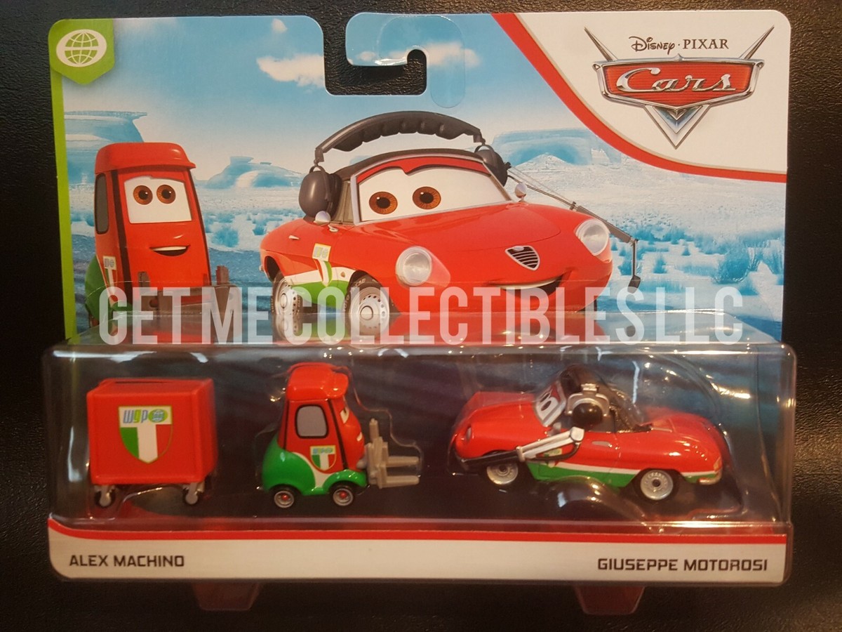 ミニカー Disney Pixar Cars DISNEY PIXAR CARS ALEX MACHINO GIUSEPPE MOTOROSI WGP 2020 2