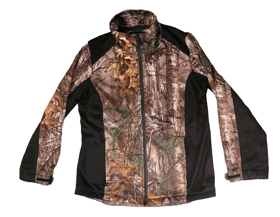 Donner Mountain Jacket Men's Camouflage Full Zip Real Tree Camo Medium