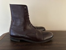 RARE Service Brand Leather Ankle Boots High Quality Vulcan Sole Made in USA 13D