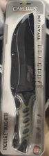 Camillus Titanium 420 Stainless Steel 7" bladeFull Tang Indulge Machete w/Sheath