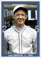 Larry Benton - 1928 New York Giants - choose a size - colorized print
