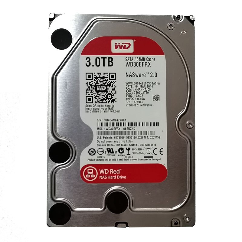 Western Digital 3TB WD30EFRX 5400RPM SATA 3.5
