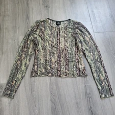 Whimsigoth Fairycore Forest Fairy Y2K Mesh Lace Sheer Top Earth Witch Grunge