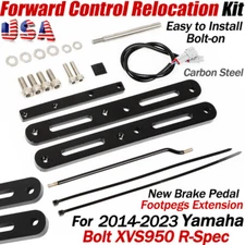 Forward Controls Relocation Kit For 14-23 Yamaha Bolt XVS950 R-Spec Easy Bolt-on