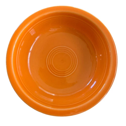 Fiestaware By Homer Laughlin Coupe Cereal Bowl Tangerine Orange Halloween 7"