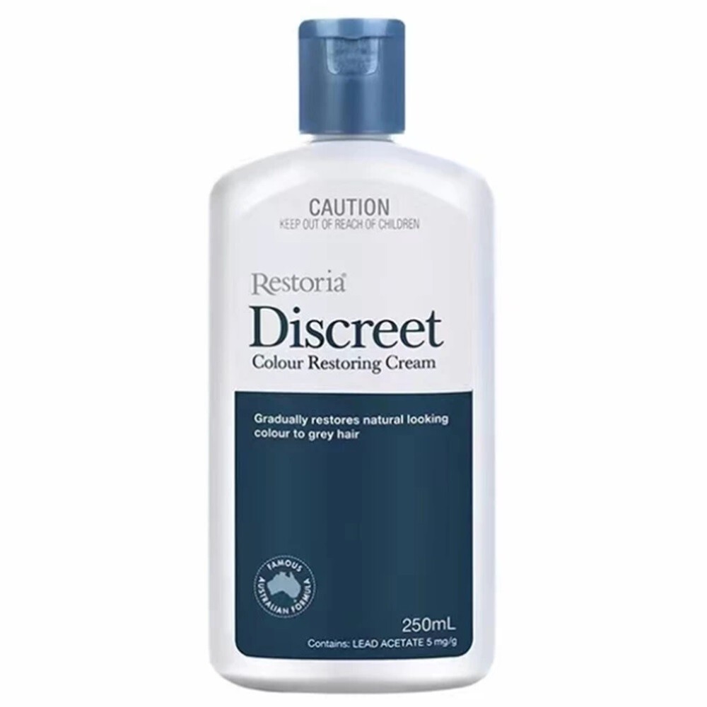 Restoria Discreet Hair Color Restoring Cream Gray Hair to black