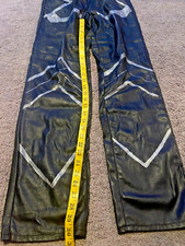 Universal Thread Womens Ankle Pants 6R Black Faux Leather Straight Leg High Rise