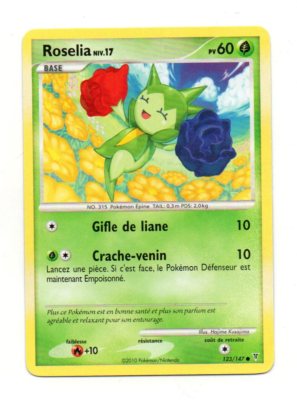 Pokémon Nr. 123/147 - Roselia Bahn- 17 - PV60 (9095)
