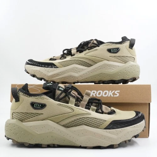 Brooks RSVP Gallery x Caldera 8 Sneakers in Trench/Mermaid/Black - Men's Size 8