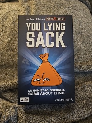 You Lying Sack an honest to goodness GAME  Penn & Teller  Party Game Complete NM