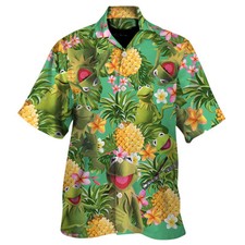 Kermit The Frog Muppet Hawaiian Shirt For Mens, Luxury Fabric, US Size
