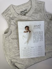 GoumiKids Slumber Sleep Bag 0-3M Gray NWT Organic Cotton