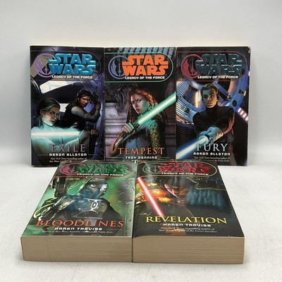 STAR WARS LEGACY OF THE FORCE EXILE TEMPEST FURY BLOODLINES REVELATION DEL REY