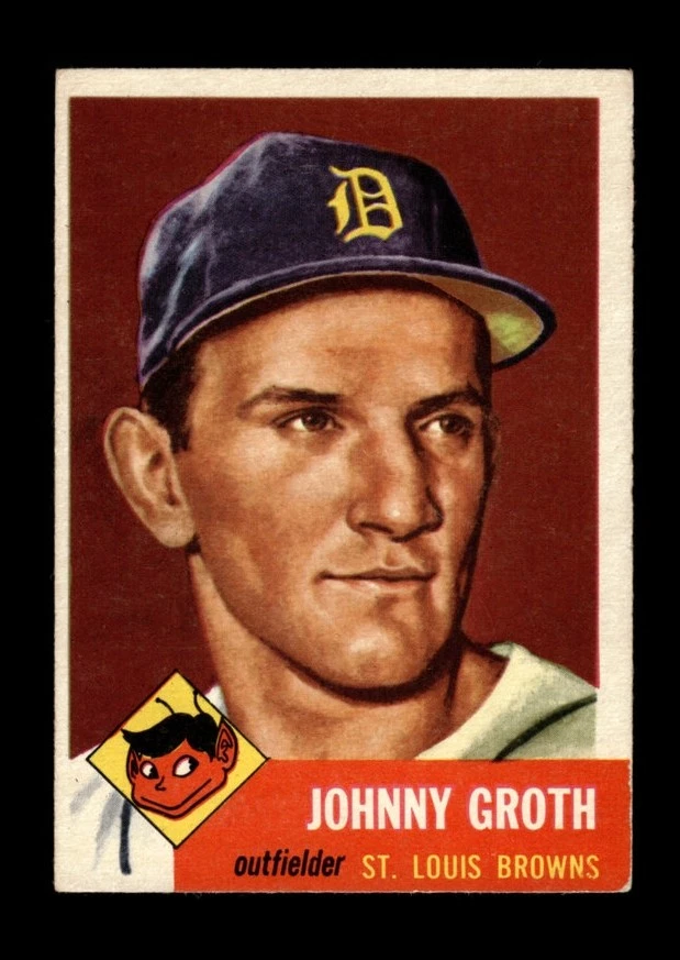 1953 Topps Set-Break # 36 Johnny Groth VG-VGEX *GMCARDS*