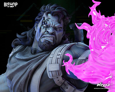 Bishop, Marvel, 1/4-1/24, Sculpture, Figur, Unbemalt, 3D-Druck, Wicked