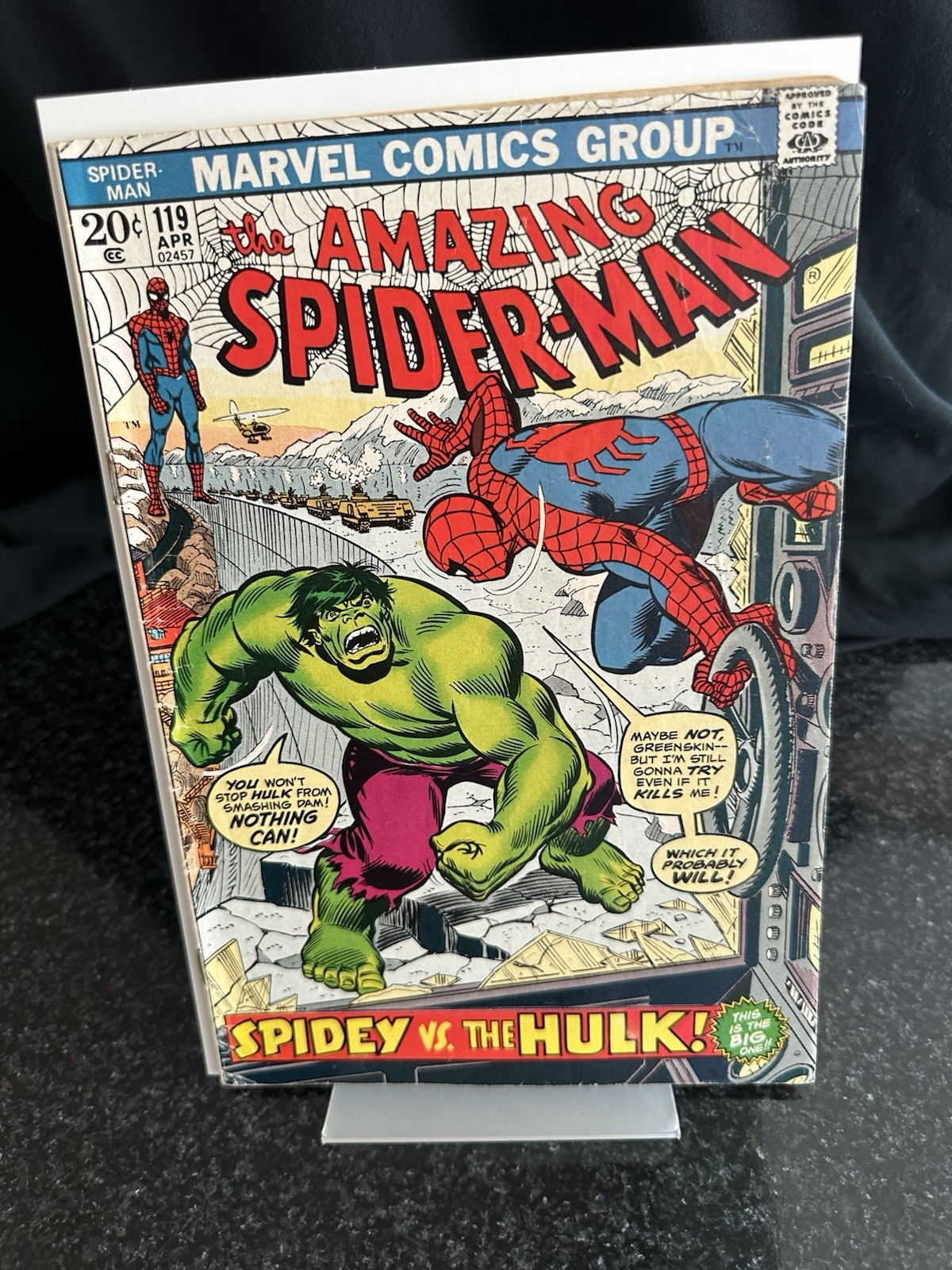 Amazing Spider-man 119 abril 1973 Marvel Gerry Conway/John Romita Hulk