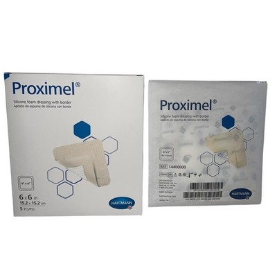 Hartmann 14400000 Proximel Silicone Foam Dressing w/ Border 6 X 6 -  6 Pieces