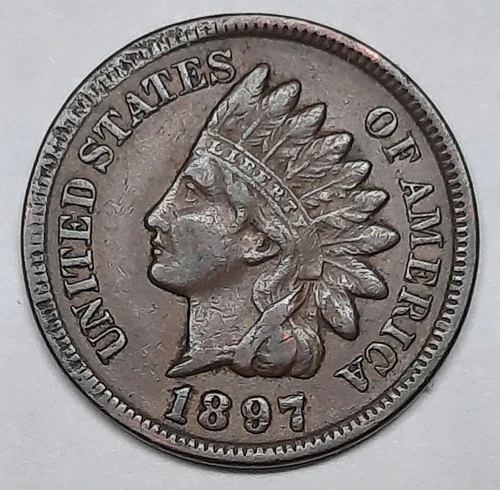 1897 Indian Cent--VF!