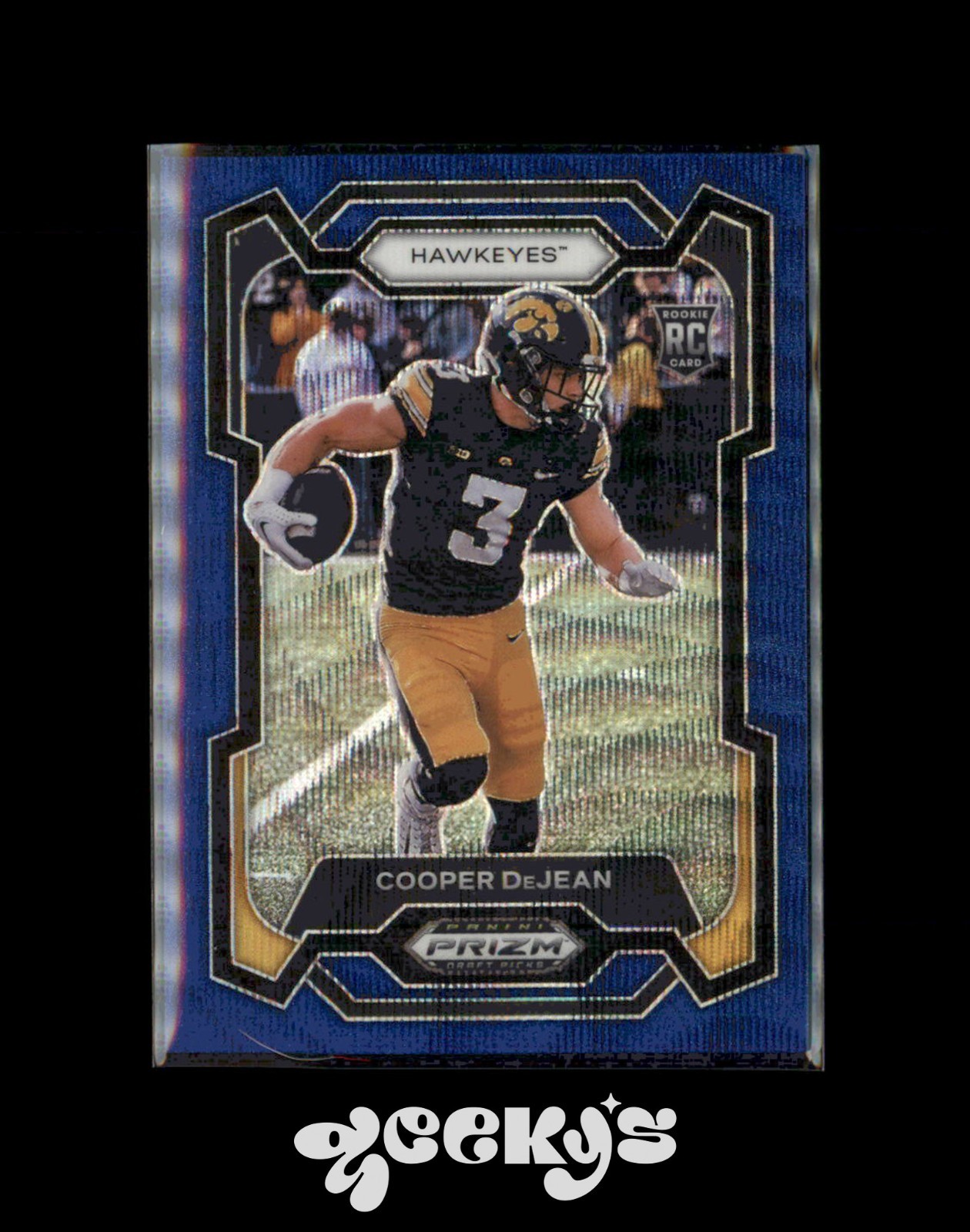 2024 Prizm Draft Picks - Cooper DeJean #113 Blue Wave Prizm /249 (RC) Eagles