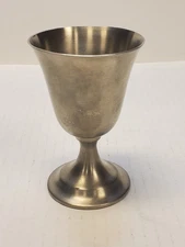Vintage International Silver Company Wine Goblet Chalice 4.5 in Tall
