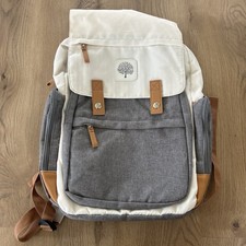 Parker Baby Co. Birch Bag Large Diaper Backpack -CREAM GREY NEW small Flaw