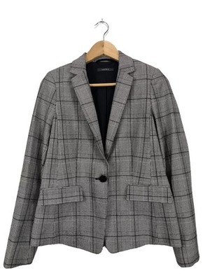 ESPRIT Strickblazer Damen Blazer Gr. DE 36 hellgrau Business-Look