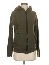 Alala Women Green Zip Up Hoodie XS