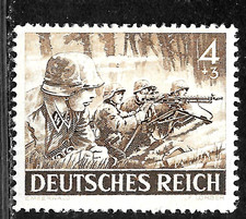 TIMBRO HICK GIRL-MINT GERMANIA SC#B219 1943 SCHUTZ-STAFFEL TRUPPE D440