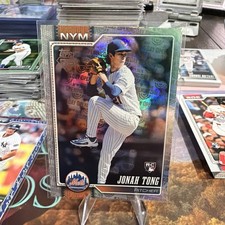 2026 Topps Series 1 Celebration Jonah Tong Rookie (RC) Opening Day Parallel Mets