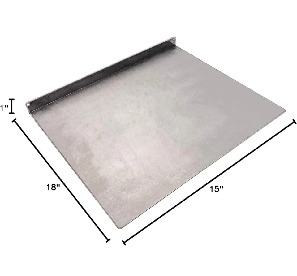 Char-Broil Carbon Steel Heat-Resistant Griddle Stone Grill Topper Silver - Image 2 of 4