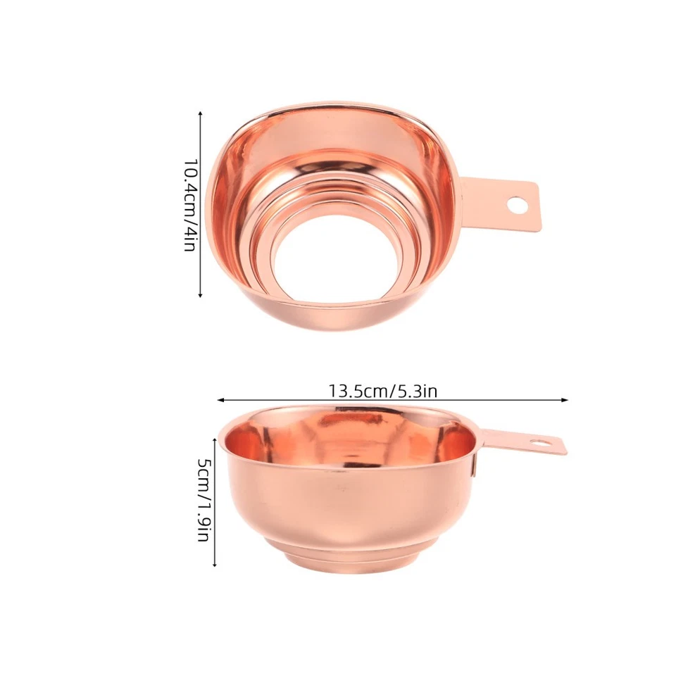  Embudo de acero inoxidable para enlatar embudos de alimentos de metal botellas de llenado Foto 3 de 4