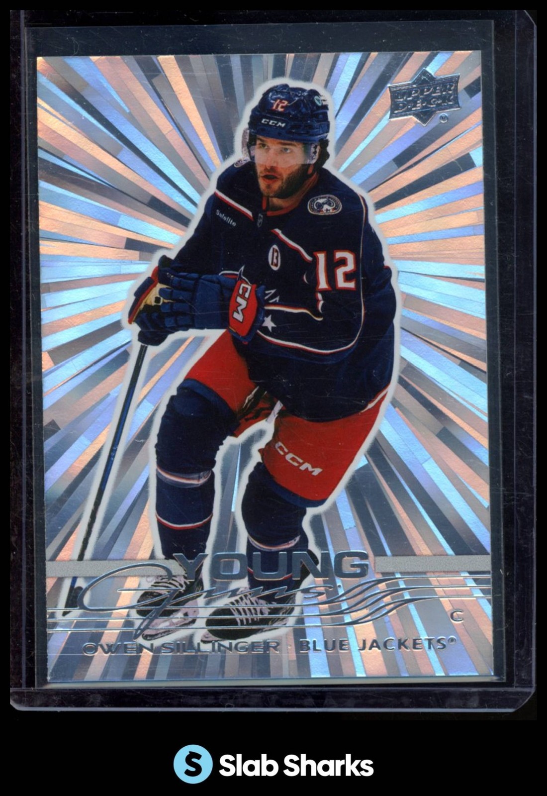 2025 UPPER DECK SERIES 1 #227 OWEN SILLINGER OUTBURST SILVER YOUNG GUNS RC