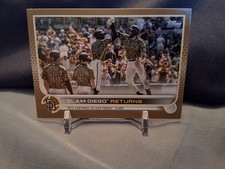 Slam Diego Returns CL Gold Parallel Serial # 295/2022 2022 Topps San Diego Padre